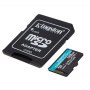 Kingston | microSD | Canvas Go! Plus | 128 GB | MicroSD | Flash memory class 10 | SD Adapter - 3